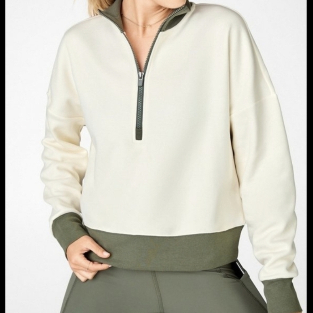 Fabletics Catarina Half Zip Pullover Sweatshirt - Size M
